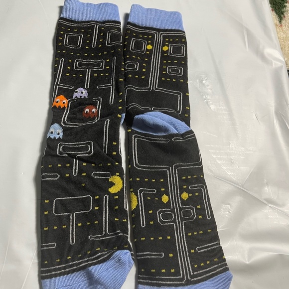Other - NWOT Pac-Man Novelty Fun Video Game Arcade Gamer Socks - Size 7-10